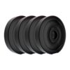 Symactive PVC 40 Kg Spare Weight Plates Combo Set (10 Kg x 4, Black)
