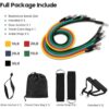 Resistance Bands Set for Exercise, Stretching and Workout Toning Tube Kit with Foam Handles, Door Anchor, Ankle Strap and Carry Bag for Men, Women - Image 2