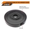 Kore K-PVC-Rw (10Kgx2) Free Weights Combo, 20 Kg, Black - Image 2